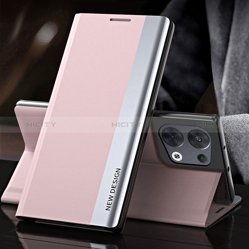 Custodia Portafoglio In Pelle Cover con Supporto QH4 per Xiaomi Redmi Note 13 5G Oro Rosa