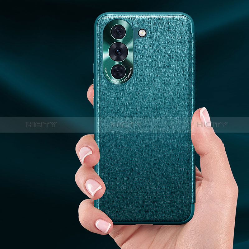 Custodia Portafoglio In Pelle Cover con Supporto QK1 per Huawei Nova 10