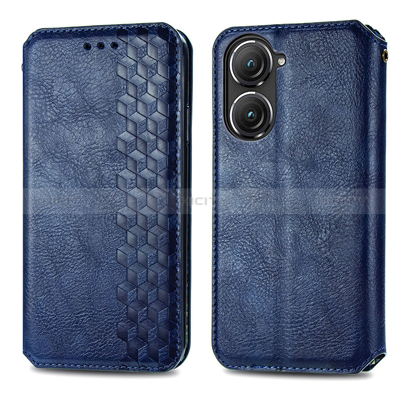 Custodia Portafoglio In Pelle Cover con Supporto S01D per Asus Zenfone 9