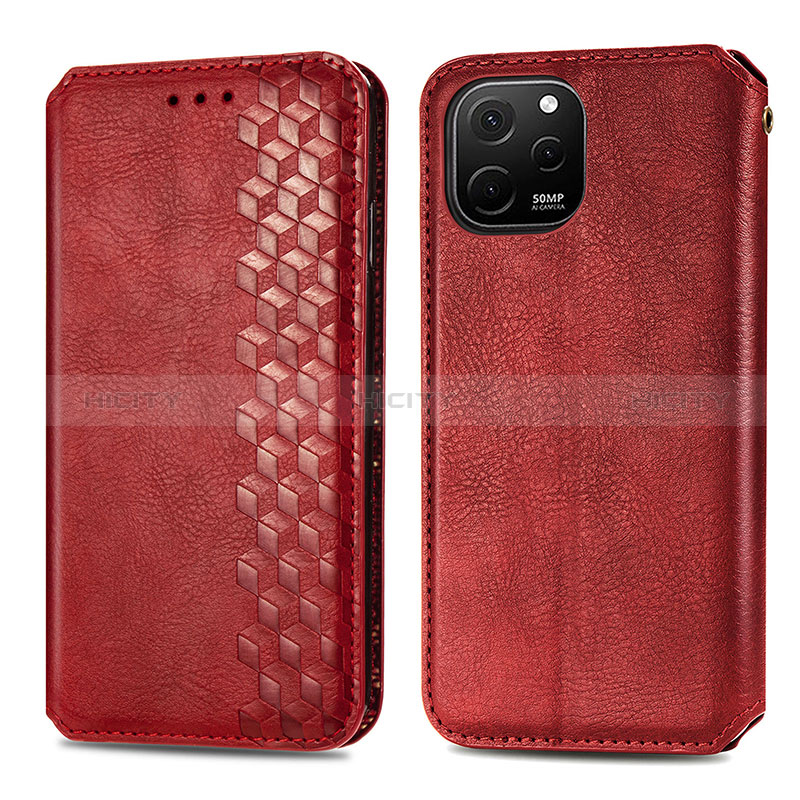 Custodia Portafoglio In Pelle Cover con Supporto S01D per Huawei Enjoy 50z