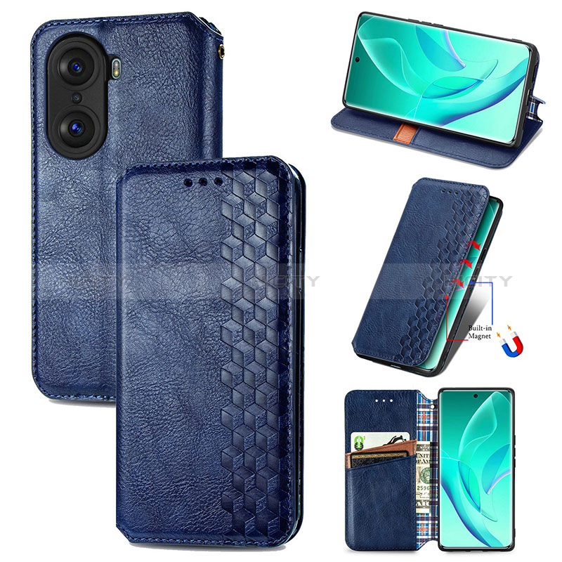 Custodia Portafoglio In Pelle Cover con Supporto S01D per Huawei Honor 60 5G