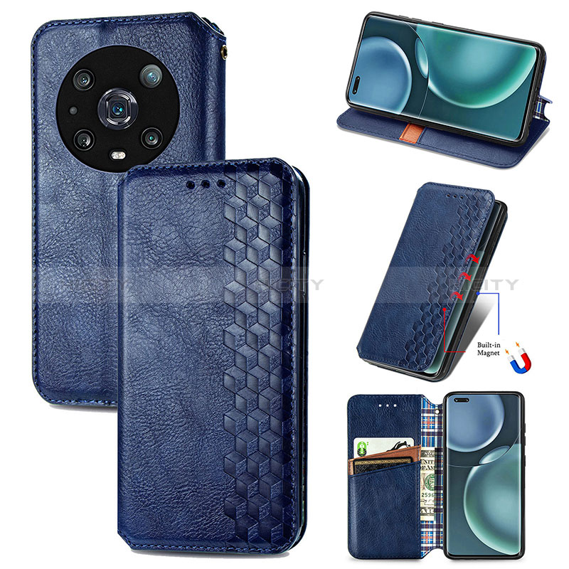 Custodia Portafoglio In Pelle Cover con Supporto S01D per Huawei Honor Magic4 Pro 5G