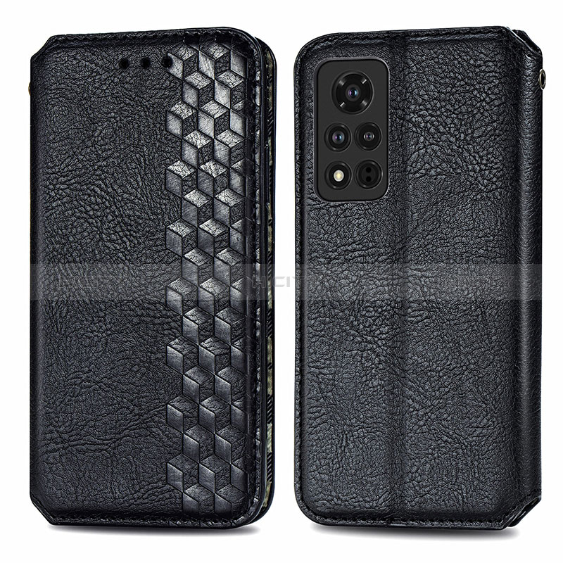 Custodia Portafoglio In Pelle Cover con Supporto S01D per Huawei Honor V40 5G