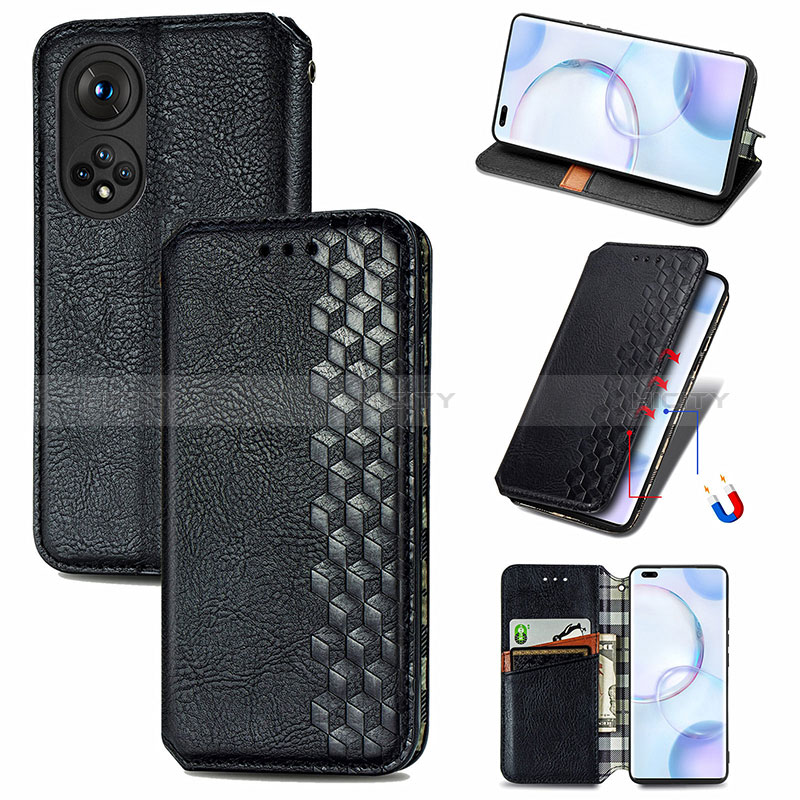 Custodia Portafoglio In Pelle Cover con Supporto S01D per Huawei Nova 9 Pro