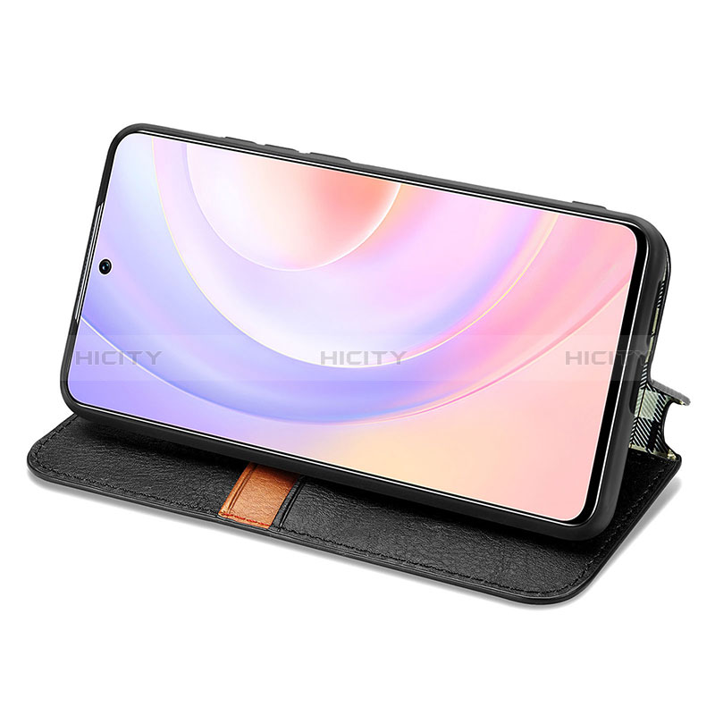 Custodia Portafoglio In Pelle Cover con Supporto S01D per Huawei Nova 9 SE