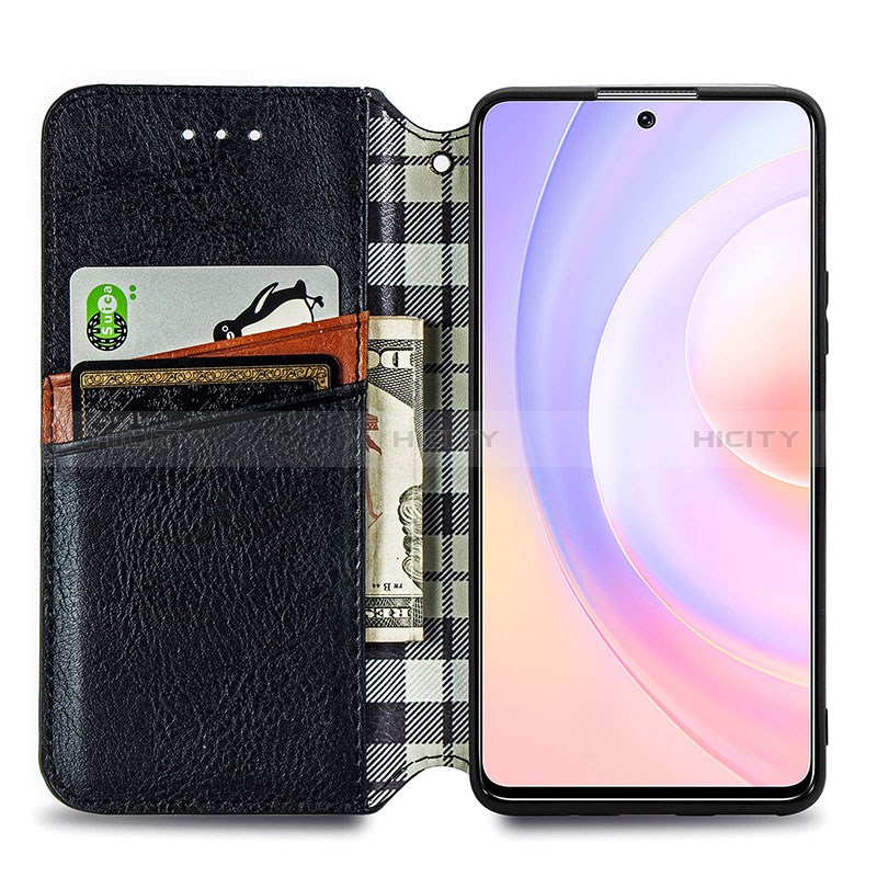 Custodia Portafoglio In Pelle Cover con Supporto S01D per Huawei Nova 9 SE