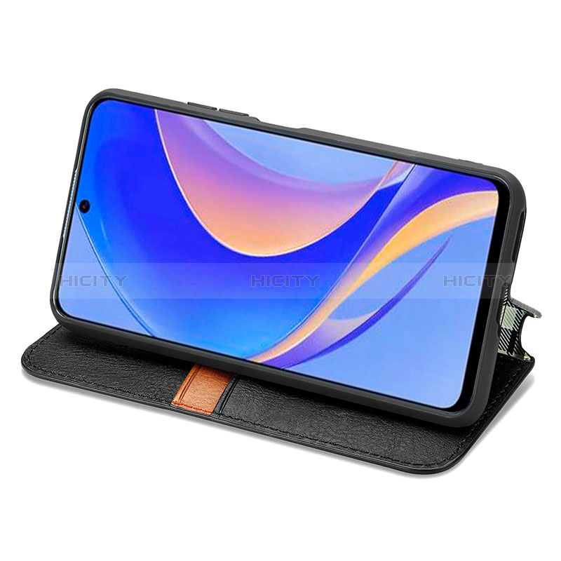 Custodia Portafoglio In Pelle Cover con Supporto S01D per Huawei Nova Y90