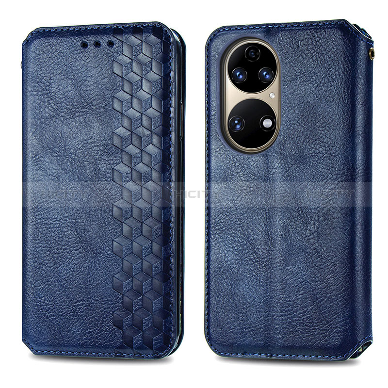 Custodia Portafoglio In Pelle Cover con Supporto S01D per Huawei P50e