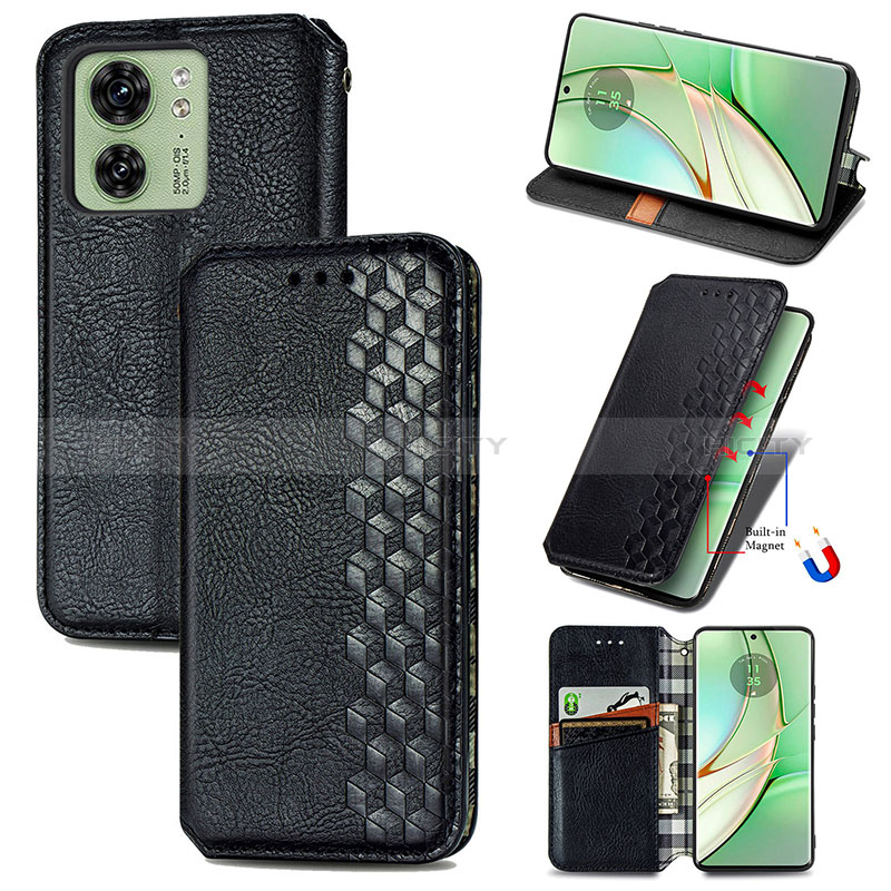 Custodia Portafoglio In Pelle Cover con Supporto S01D per Motorola Moto Edge 40 5G