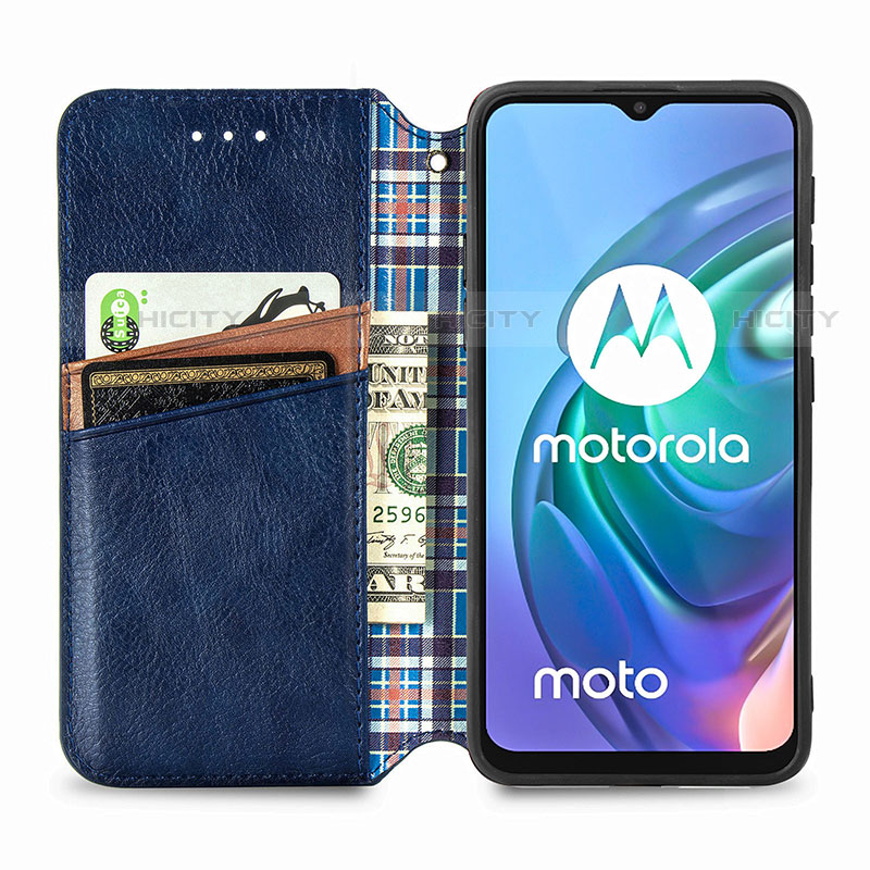 Custodia Portafoglio In Pelle Cover con Supporto S01D per Motorola Moto G20