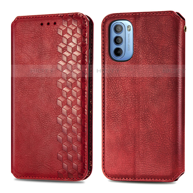 Custodia Portafoglio In Pelle Cover con Supporto S01D per Motorola Moto G31