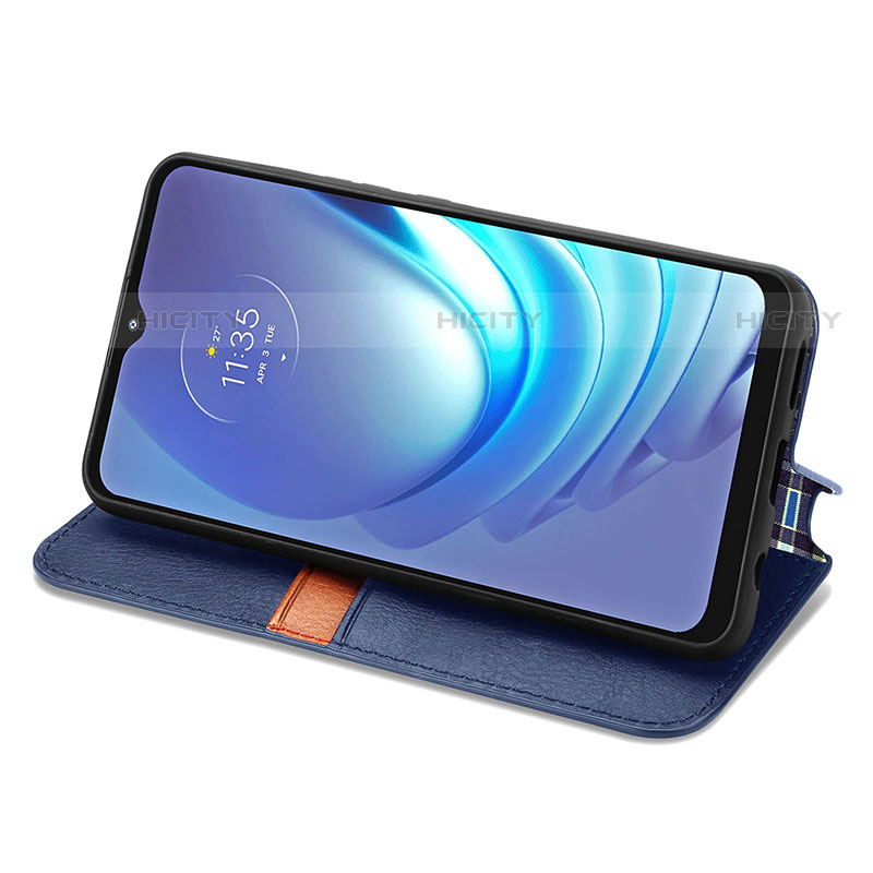 Custodia Portafoglio In Pelle Cover con Supporto S01D per Motorola Moto G50