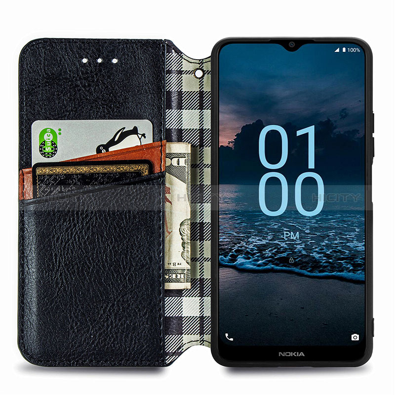 Custodia Portafoglio In Pelle Cover con Supporto S01D per Nokia G100