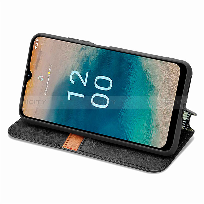 Custodia Portafoglio In Pelle Cover con Supporto S01D per Nokia G22