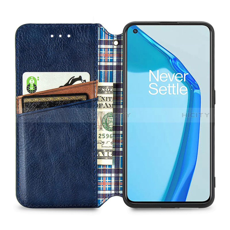 Custodia Portafoglio In Pelle Cover con Supporto S01D per OnePlus 9R 5G