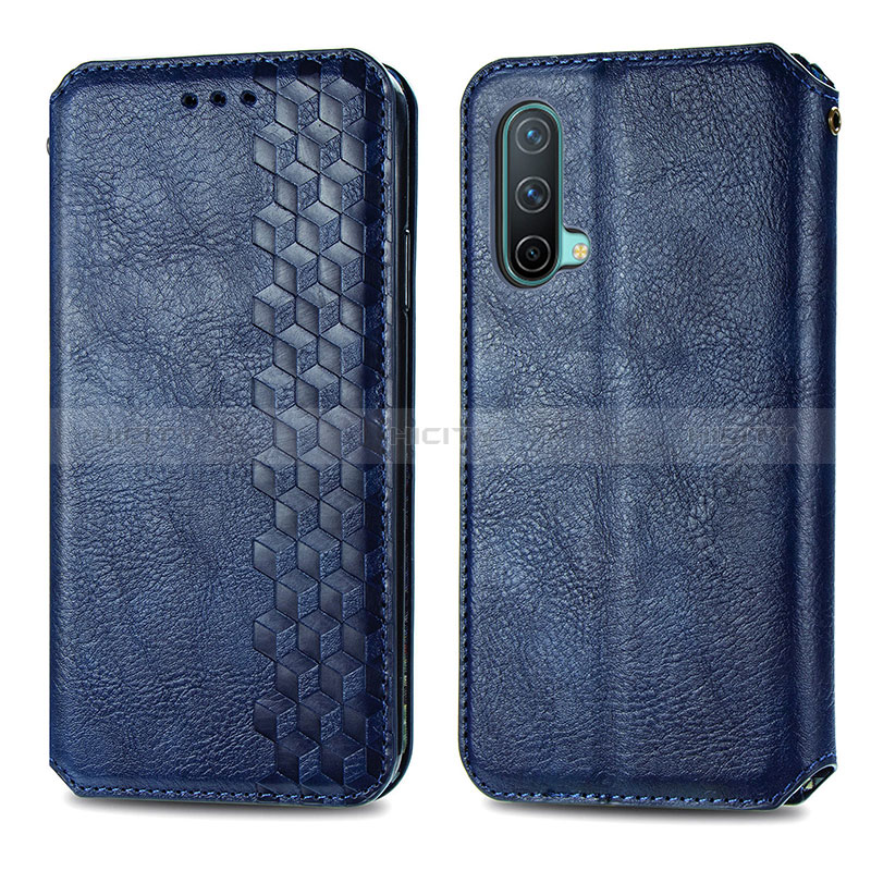 Custodia Portafoglio In Pelle Cover con Supporto S01D per OnePlus Nord CE 5G