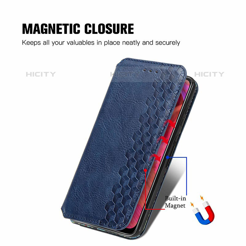 Custodia Portafoglio In Pelle Cover con Supporto S01D per OnePlus Nord N200 5G