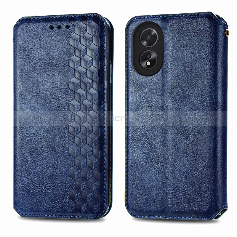 Custodia Portafoglio In Pelle Cover con Supporto S01D per Oppo A18