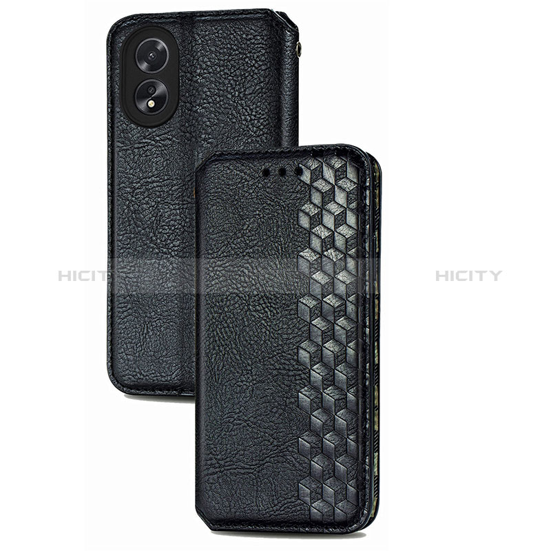 Custodia Portafoglio In Pelle Cover con Supporto S01D per Oppo A18