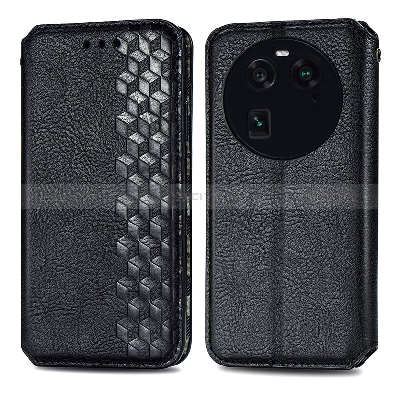 Custodia Portafoglio In Pelle Cover con Supporto S01D per Oppo Find X6 5G