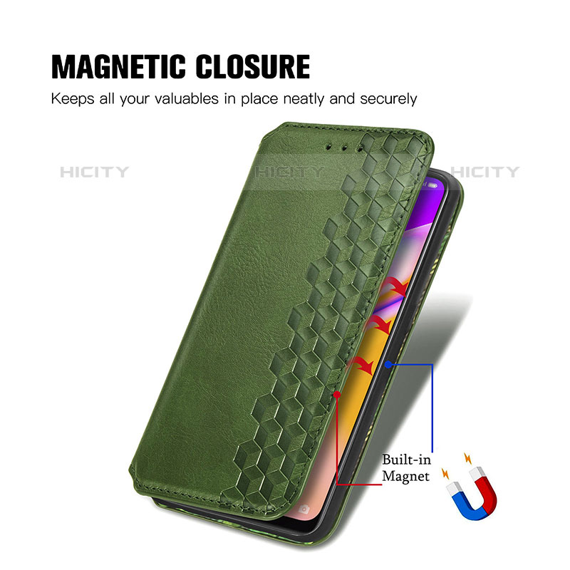 Custodia Portafoglio In Pelle Cover con Supporto S01D per Oppo Reno5 Z 5G