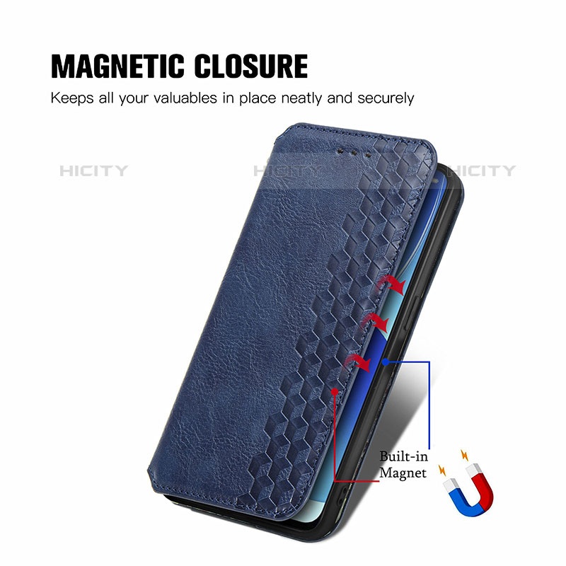 Custodia Portafoglio In Pelle Cover con Supporto S01D per Oppo Reno6 5G