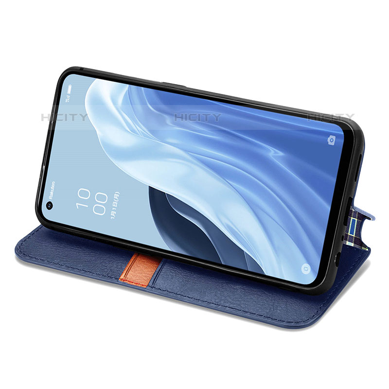 Custodia Portafoglio In Pelle Cover con Supporto S01D per Oppo Reno7 A