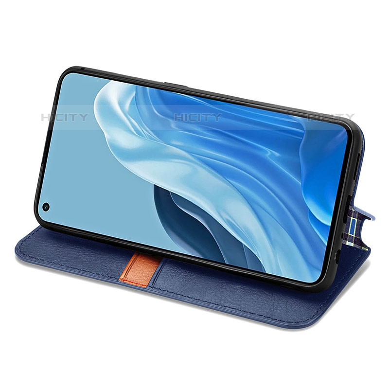 Custodia Portafoglio In Pelle Cover con Supporto S01D per Oppo Reno7 Pro 5G