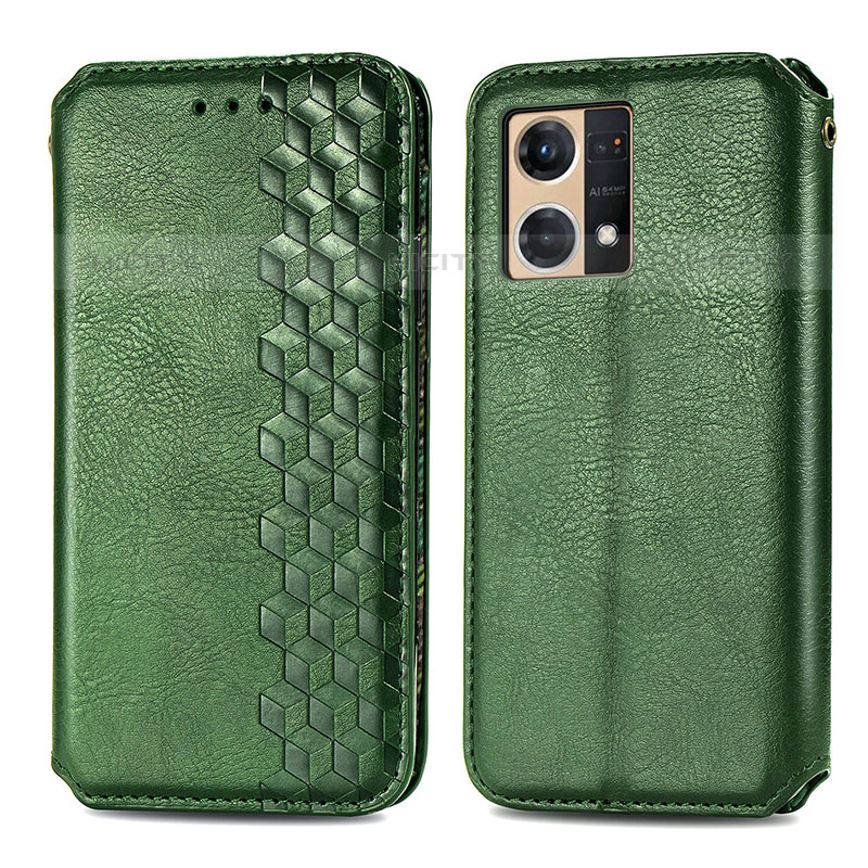 Custodia Portafoglio In Pelle Cover con Supporto S01D per Oppo Reno8 4G