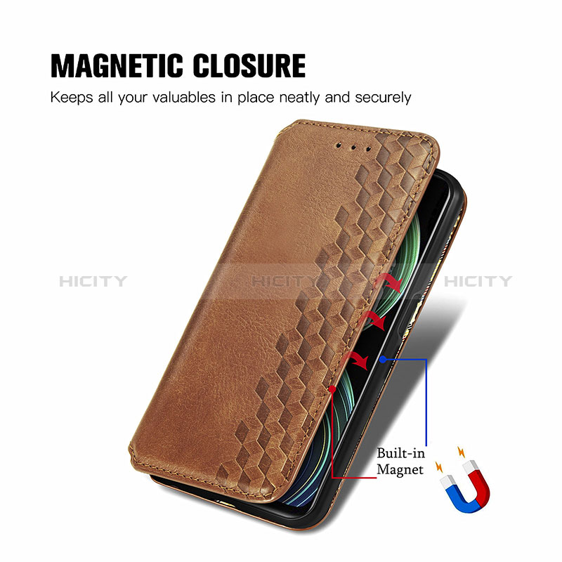 Custodia Portafoglio In Pelle Cover con Supporto S01D per Realme 8s 5G