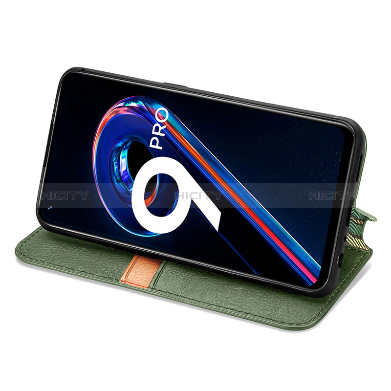 Custodia Portafoglio In Pelle Cover con Supporto S01D per Realme 9 5G