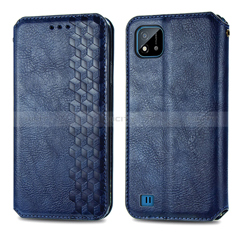 Custodia Portafoglio In Pelle Cover con Supporto S01D per Realme C11 (2021)