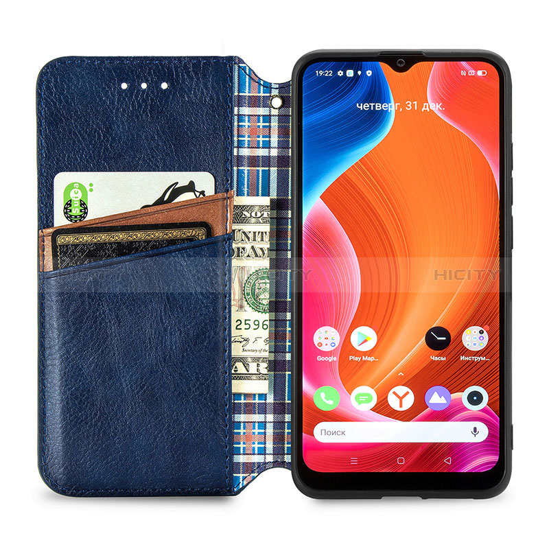 Custodia Portafoglio In Pelle Cover con Supporto S01D per Realme C11 (2021)