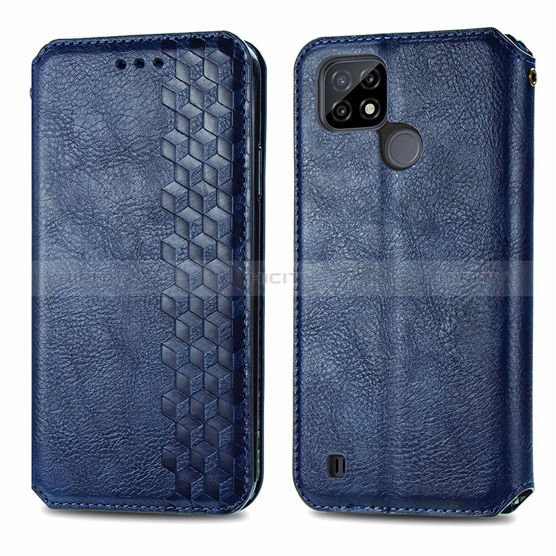 Custodia Portafoglio In Pelle Cover con Supporto S01D per Realme C21Y