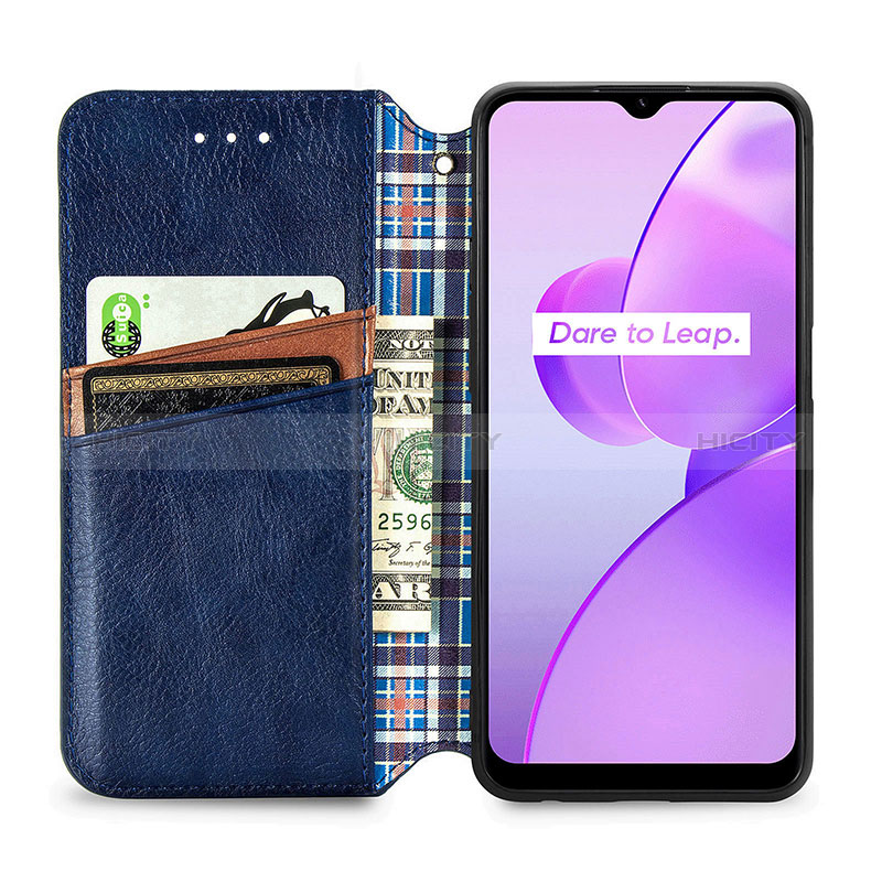 Custodia Portafoglio In Pelle Cover con Supporto S01D per Realme C31