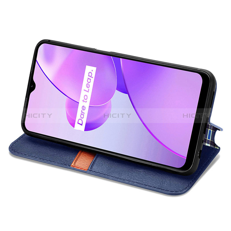 Custodia Portafoglio In Pelle Cover con Supporto S01D per Realme C31