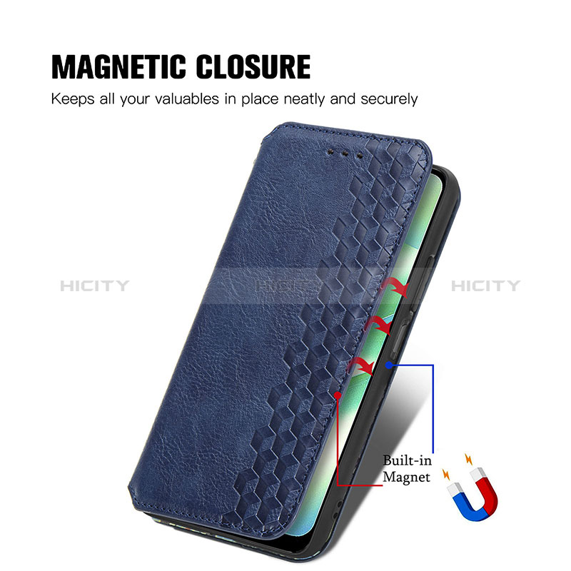 Custodia Portafoglio In Pelle Cover con Supporto S01D per Realme C33