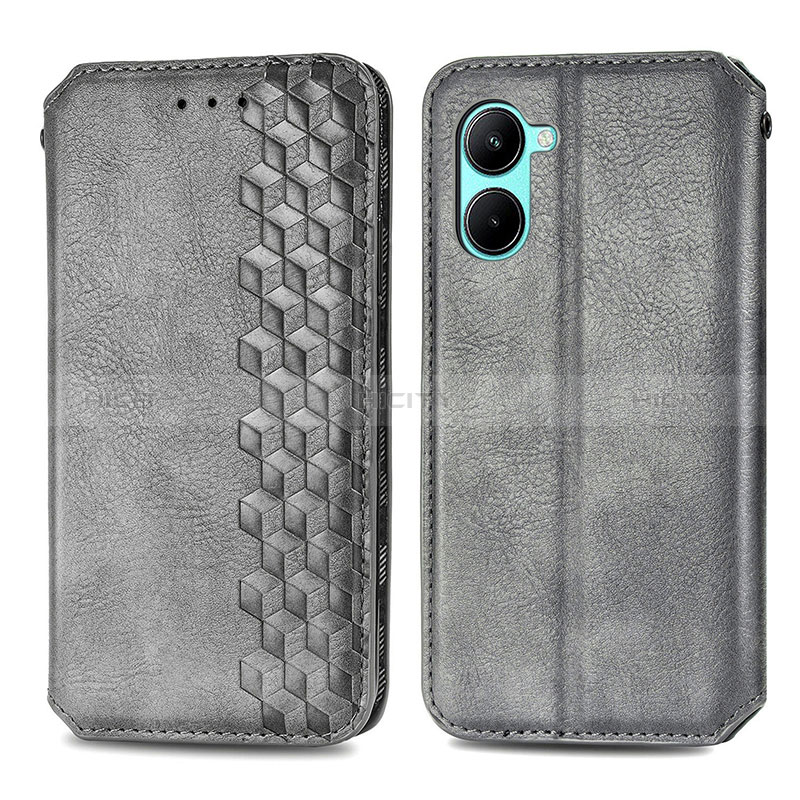 Custodia Portafoglio In Pelle Cover con Supporto S01D per Realme C33