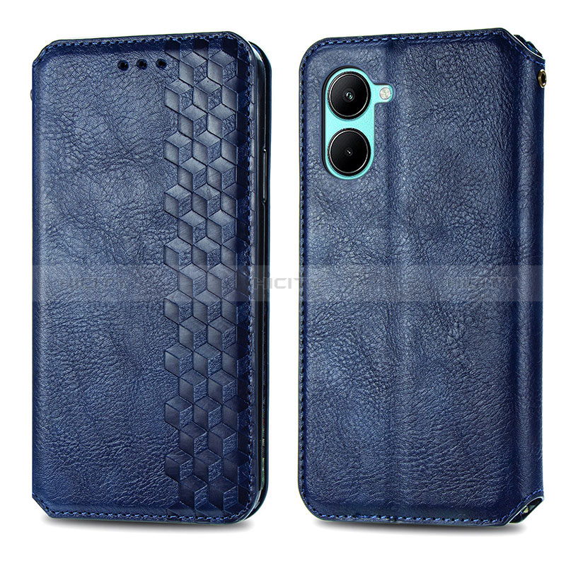 Custodia Portafoglio In Pelle Cover con Supporto S01D per Realme C33