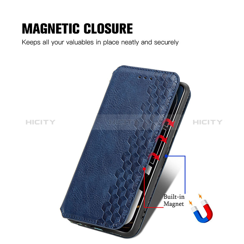 Custodia Portafoglio In Pelle Cover con Supporto S01D per Realme GT 5G