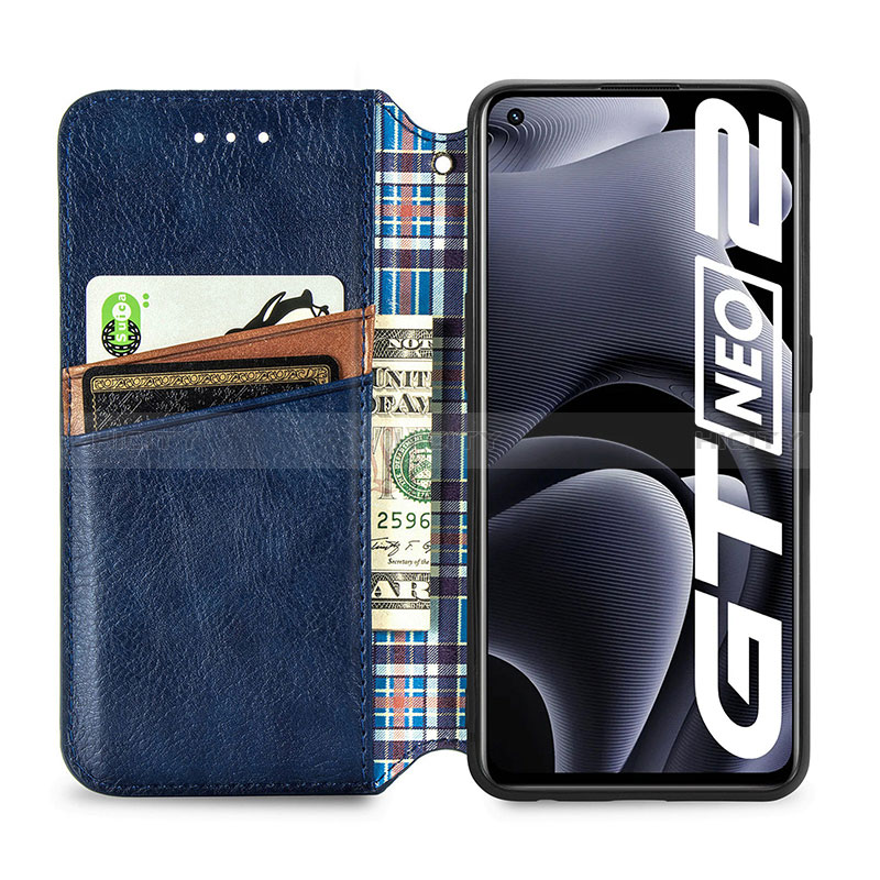 Custodia Portafoglio In Pelle Cover con Supporto S01D per Realme GT Neo2 5G