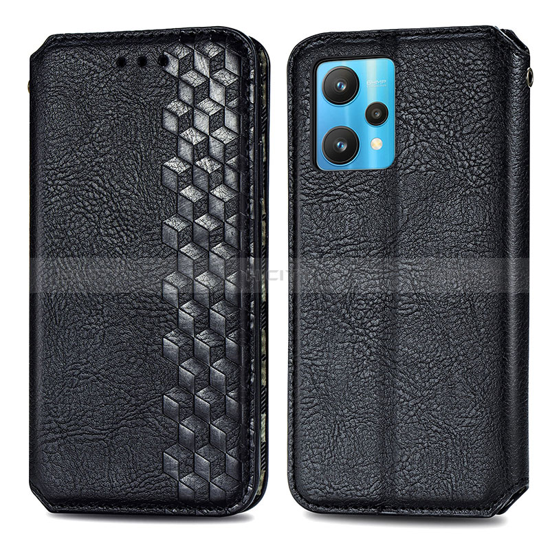 Custodia Portafoglio In Pelle Cover con Supporto S01D per Realme Narzo 50 Pro 5G Nero