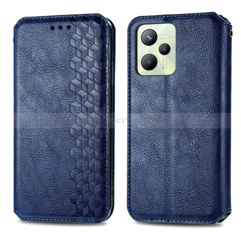 Custodia Portafoglio In Pelle Cover con Supporto S01D per Realme Narzo 50A Prime