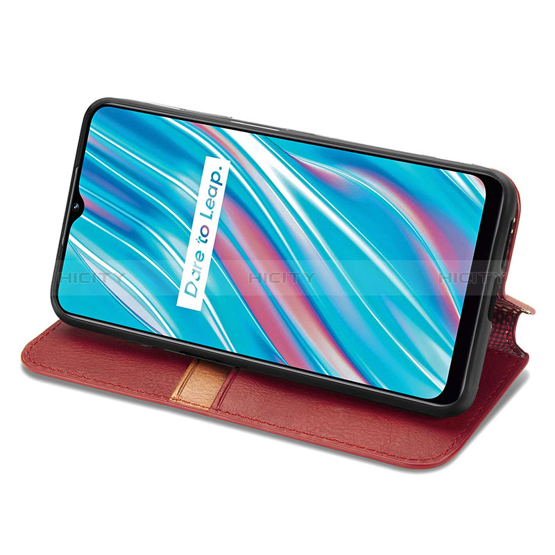 Custodia Portafoglio In Pelle Cover con Supporto S01D per Realme V11 5G