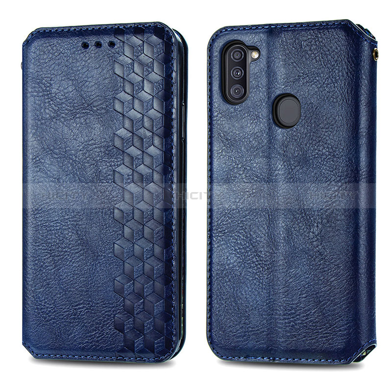 Custodia Portafoglio In Pelle Cover con Supporto S01D per Samsung Galaxy A11