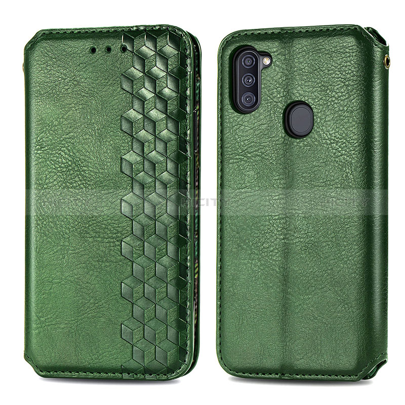 Custodia Portafoglio In Pelle Cover con Supporto S01D per Samsung Galaxy A11