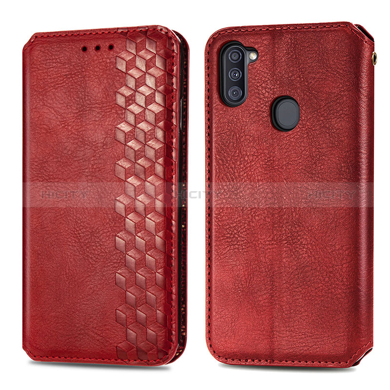 Custodia Portafoglio In Pelle Cover con Supporto S01D per Samsung Galaxy A11