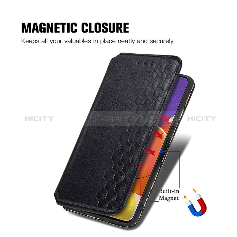 Custodia Portafoglio In Pelle Cover con Supporto S01D per Samsung Galaxy A15 4G