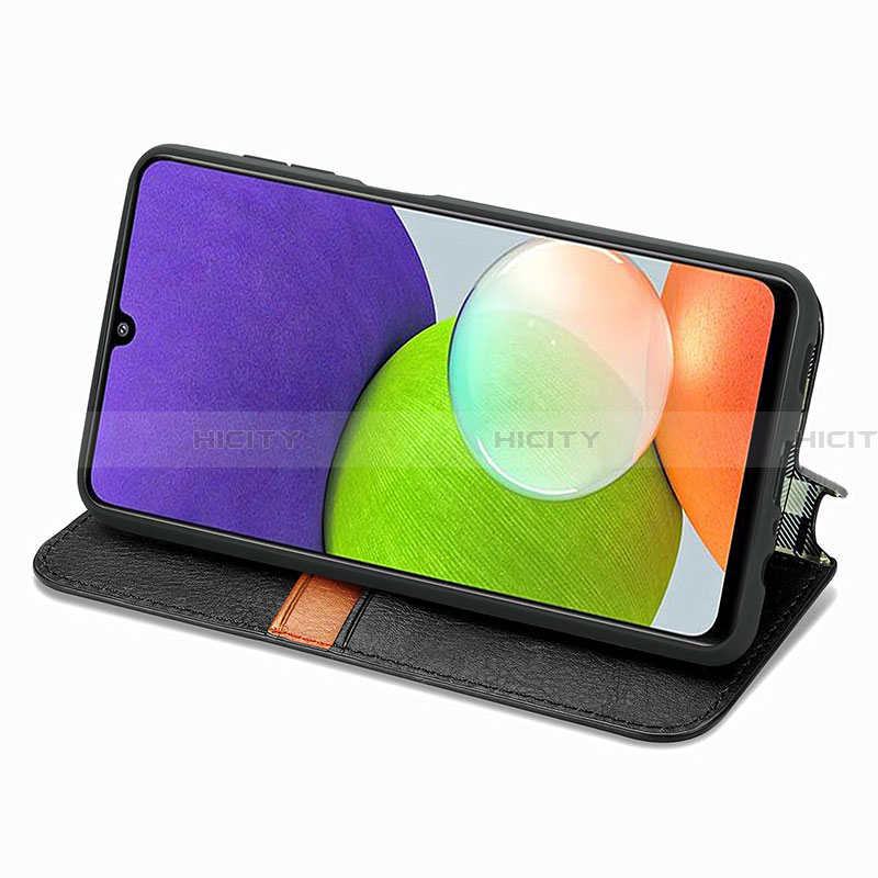 Custodia Portafoglio In Pelle Cover con Supporto S01D per Samsung Galaxy A22 4G