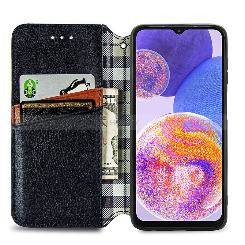 Custodia Portafoglio In Pelle Cover con Supporto S01D per Samsung Galaxy A23 5G